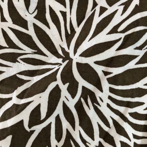 Lands End Womens Brown & White Floral Printed Skort Tie Waist Size 8 - Picture 4 of 10